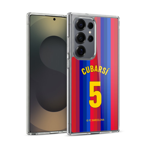 FC Barcelona 2026/27 Players Home Kit Pau Cubarsí Soft Gel Case for Samsung Galaxy S25 Ultra & MagSafe