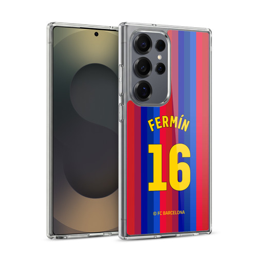 FC Barcelona 2026/27 Players Home Kit Fermín López Soft Gel Case for Samsung Galaxy S25 Ultra & MagSafe