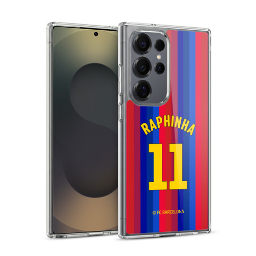 FC Barcelona 2026/27 Players Home Kit Raphinha Soft Gel Case for Samsung Galaxy S25 Ultra & MagSafe