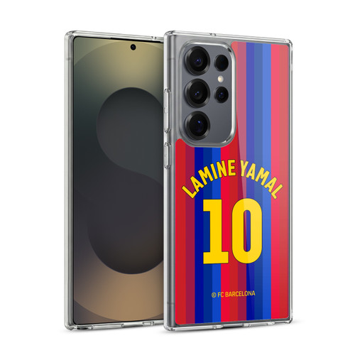 FC Barcelona 2026/27 Players Home Kit Lamine Yamal Soft Gel Case for Samsung Galaxy S25 Ultra & MagSafe