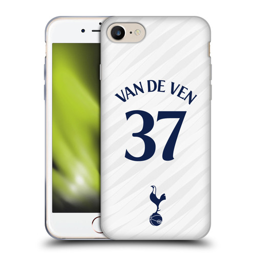 Tottenham Hotspur F.C. 2026/27 Players Home Kit 1st Group Micky Van De Ven Soft Gel Case for Apple iPhone 7 / 8 / SE 2020 & 2022 & MagSafe