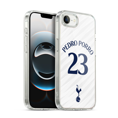 Tottenham Hotspur F.C. 2026/27 Players Home Kit 1st Group Pedro Porro Soft Gel Case for Apple iPhone 16e / Apple iPhone 17e & MagSafe