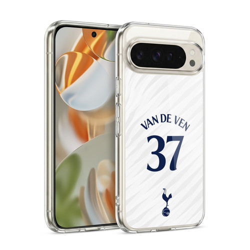 Tottenham Hotspur F.C. 2026/27 Players Home Kit 1st Group Micky Van De Ven Soft Gel Case for Google Pixel 9 / Pixel 9 Pro