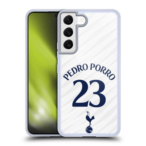 Tottenham Hotspur F.C. 2026/27 Players Home Kit 1st Group Pedro Porro Soft Gel Case for Samsung Galaxy S22 5G & MagSafe