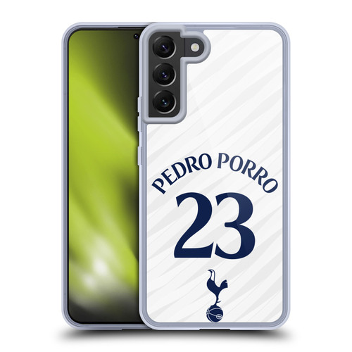 Tottenham Hotspur F.C. 2026/27 Players Home Kit 1st Group Pedro Porro Soft Gel Case for Samsung Galaxy S22+ 5G & MagSafe