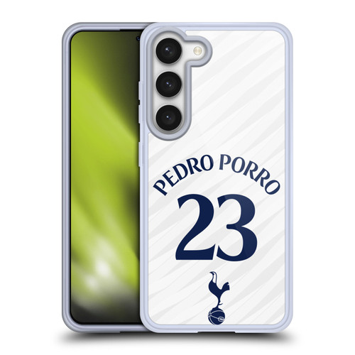 Tottenham Hotspur F.C. 2026/27 Players Home Kit 1st Group Pedro Porro Soft Gel Case for Samsung Galaxy S23 5G & MagSafe