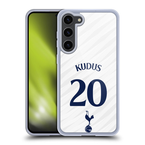 Tottenham Hotspur F.C. 2026/27 Players Home Kit 1st Group Mohammed Kudus Soft Gel Case for Samsung Galaxy S23+ 5G & MagSafe