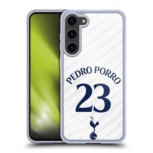 Tottenham Hotspur F.C. 2026/27 Players Home Kit 1st Group Pedro Porro Soft Gel Case for Samsung Galaxy S23+ 5G & MagSafe