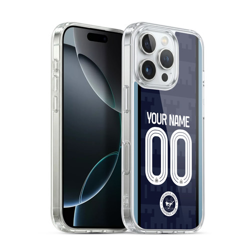 Custom Customised Personalised Newcastle United Football Club 2026/27 Crest Away Soft Gel Case for Apple iPhone 16 Pro & MagSafe