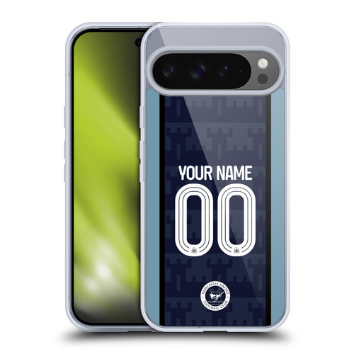 Custom Customised Personalised Newcastle United Football Club 2026/27 Crest Away Soft Gel Case for Google Pixel 9 Pro XL