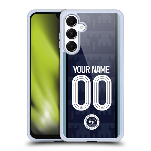 Custom Customised Personalised Newcastle United Football Club 2026/27 Crest Away Soft Gel Case for Samsung Galaxy A16 5G & MagSafe