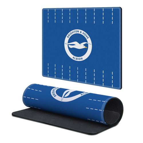 Brighton & Hove Albion F.C 2026/27 Badge Kit Home Gaming Office Desk PC Keyboard Mouse Mat Pad 9.84 x 11.81 x 0.12 inches (250 x 300 mm) - S