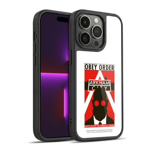 Batman Arkham City Graphics Hugo Strange Obey Order Gel Armour Case For Apple iPhone 14 Pro