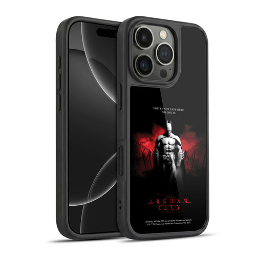 Batman Arkham City Graphics Batman Not Safe Here Gel Armour Case For Apple iPhone 16 Pro