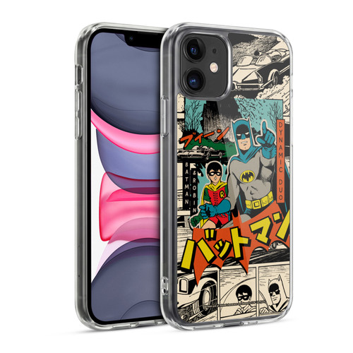 Batman DC Comics Bat-Manga! Collage Soft Gel Case for Apple iPhone 11