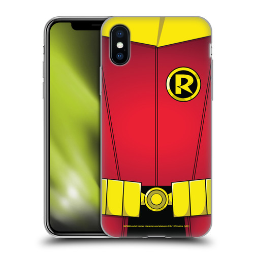 Batman DC Comics Damian Wayne Robin Costume Soft Gel Case for Apple iPhone X / iPhone XS & MagSafe