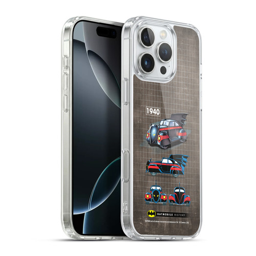 Batman DC Comics Batmobile History 1940 Comics Soft Gel Case for Apple iPhone 16 Pro Max & MagSafe