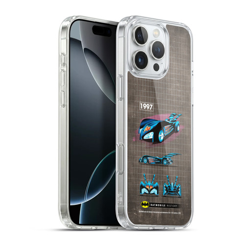 Batman DC Comics Batmobile History 1997 Movie Soft Gel Case for Apple iPhone 16 Pro Max & MagSafe