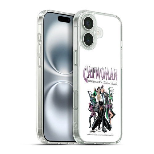 Batman DC Comics Catwoman Nine Lives of Feline Fatale Soft Gel Case for Apple iPhone 16 Plus & MagSafe