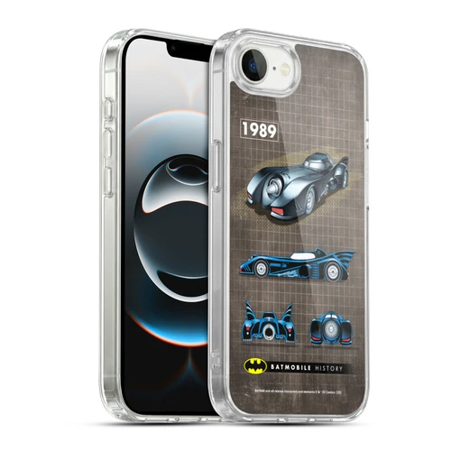 Batman DC Comics Batmobile History 1989 Movie Soft Gel Case for Apple iPhone 16e / Apple iPhone 17e & MagSafe