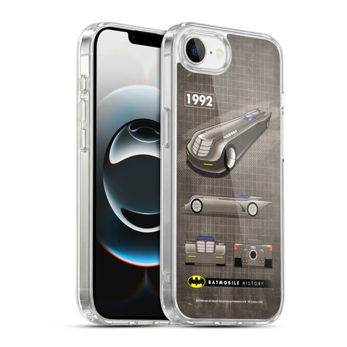 Batman DC Comics Batmobile History 1992 Animated Series Soft Gel Case for Apple iPhone 16e / Apple iPhone 17e & MagSafe