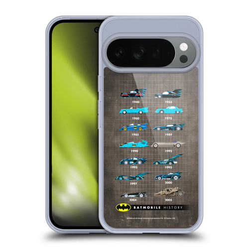Batman DC Comics Batmobile History Evolution Soft Gel Case for Google Pixel 10