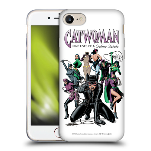 Batman DC Comics Catwoman Nine Lives of Feline Fatale Soft Gel Case for Apple iPhone 7 / 8 / SE 2020 & 2022 & MagSafe