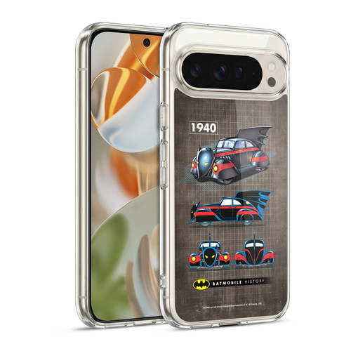 Batman DC Comics Batmobile History 1940 Comics Soft Gel Case for Google Pixel 9 / Pixel 9 Pro