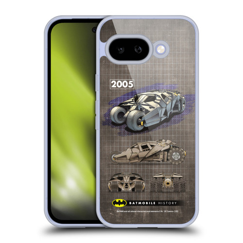 Batman DC Comics Batmobile History 2005 Dark Knight Trilogy Soft Gel Case for Google Pixel 9A
