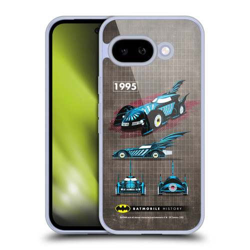 Batman DC Comics Batmobile History 1995 Movie Soft Gel Case for Google Pixel 9A