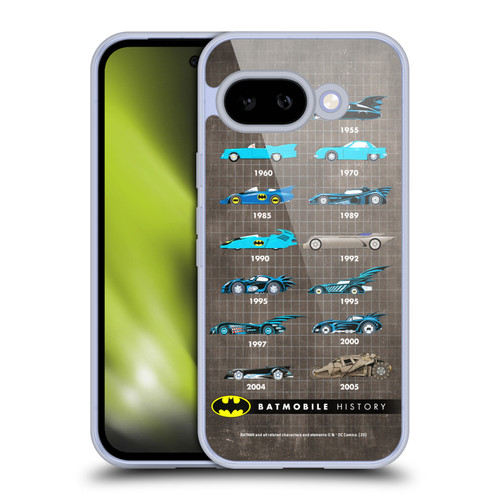 Batman DC Comics Batmobile History Evolution Soft Gel Case for Google Pixel 9A