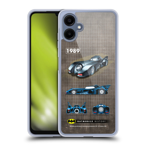 Batman DC Comics Batmobile History 1989 Movie Soft Gel Case for Samsung Galaxy A06 4G / 5G
