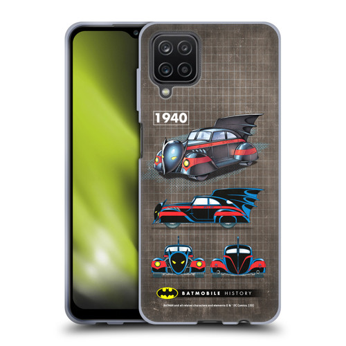 Batman DC Comics Batmobile History 1940 Comics Soft Gel Case for Samsung Galaxy A12 (2020)