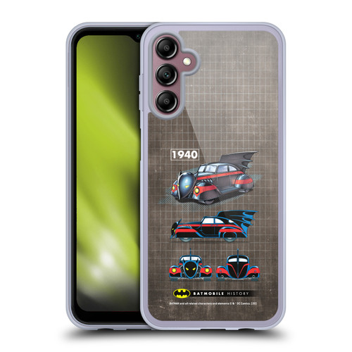Batman DC Comics Batmobile History 1940 Comics Soft Gel Case for Samsung Galaxy A14 5G