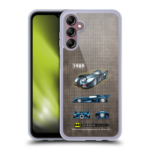 Batman DC Comics Batmobile History 1989 Movie Soft Gel Case for Samsung Galaxy A14 5G