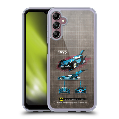 Batman DC Comics Batmobile History 1995 Movie Soft Gel Case for Samsung Galaxy A14 5G