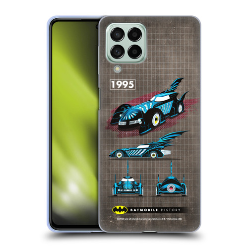 Batman DC Comics Batmobile History 1995 Movie Soft Gel Case for Samsung Galaxy M53 (2022)