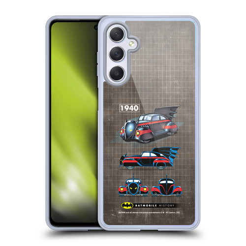 Batman DC Comics Batmobile History 1940 Comics Soft Gel Case for Samsung Galaxy M54 5G
