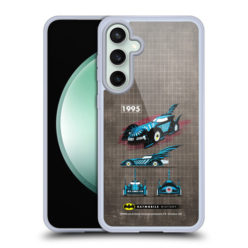 Batman DC Comics Batmobile History 1995 Movie Soft Gel Case for Samsung Galaxy S23 FE 5G & MagSafe