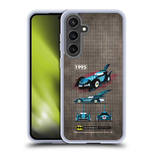 Batman DC Comics Batmobile History 1995 Movie Soft Gel Case for Samsung Galaxy S24 FE & MagSafe
