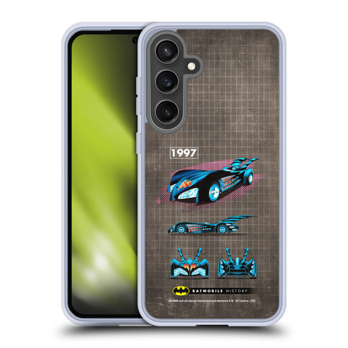 Batman DC Comics Batmobile History 1997 Movie Soft Gel Case for Samsung Galaxy S24 FE & MagSafe