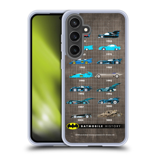 Batman DC Comics Batmobile History Evolution Soft Gel Case for Samsung Galaxy S24 FE & MagSafe