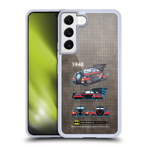Batman DC Comics Batmobile History 1940 Comics Soft Gel Case for Samsung Galaxy S22 5G & MagSafe