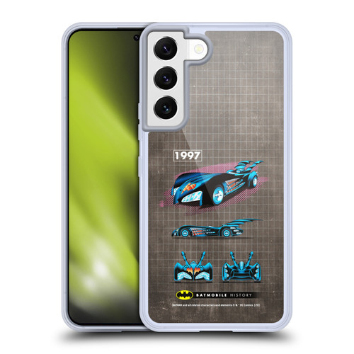 Batman DC Comics Batmobile History 1997 Movie Soft Gel Case for Samsung Galaxy S22 5G & MagSafe