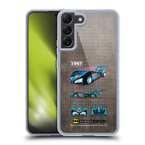 Batman DC Comics Batmobile History 1997 Movie Soft Gel Case for Samsung Galaxy S22+ 5G & MagSafe