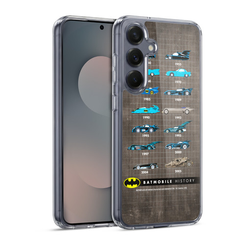 Batman DC Comics Batmobile History Evolution Soft Gel Case for Samsung Galaxy S25 & MagSafe