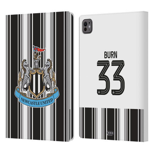 Newcastle United Football Club 2026/27 Players Home Kit 1st Group Dan Burn Leather Book Wallet Case Cover For Apple iPad Pro 11 M4/M5 2024/2025