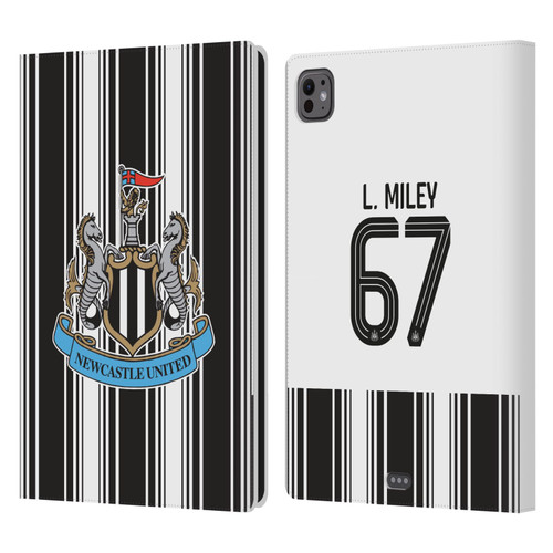 Newcastle United Football Club 2026/27 Players Home Kit 1st Group Lewis Miley Leather Book Wallet Case Cover For Apple iPad Pro 11 M4/M5 2024/2025