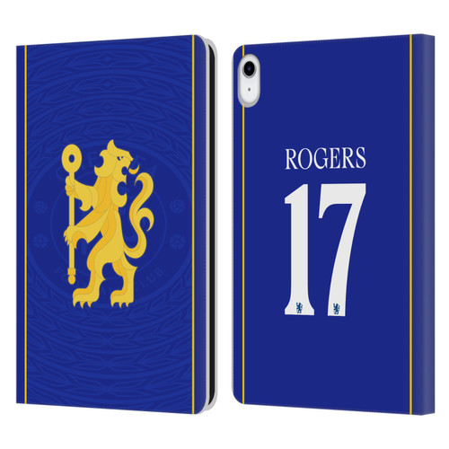 Chelsea Football Club 2026/27 Players Home Kit 1st Group Morgan Rogers Leather Book Wallet Case Cover For Apple iPad 10.9 2022/2025