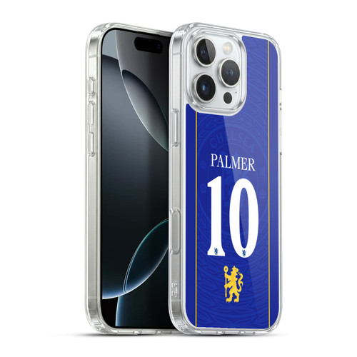 Chelsea Football Club 2026/27 Players Home Kit 1st Group Cole Palmer Soft Gel Case for Apple iPhone 16 Pro Max & MagSafe